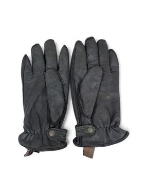 Adventure Bound Men's Vintage Black Leather Gloves Thinsulate